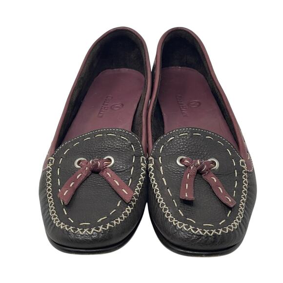 Cole Haan Brown & Mauve Leather Flats Size 8.5B - Picture 4 of 11
